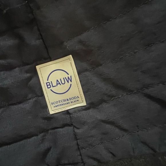 Right Here Right Blauw Scotch & Soda Navy Blue Jacket Size Médium - Picture 4 of 5
